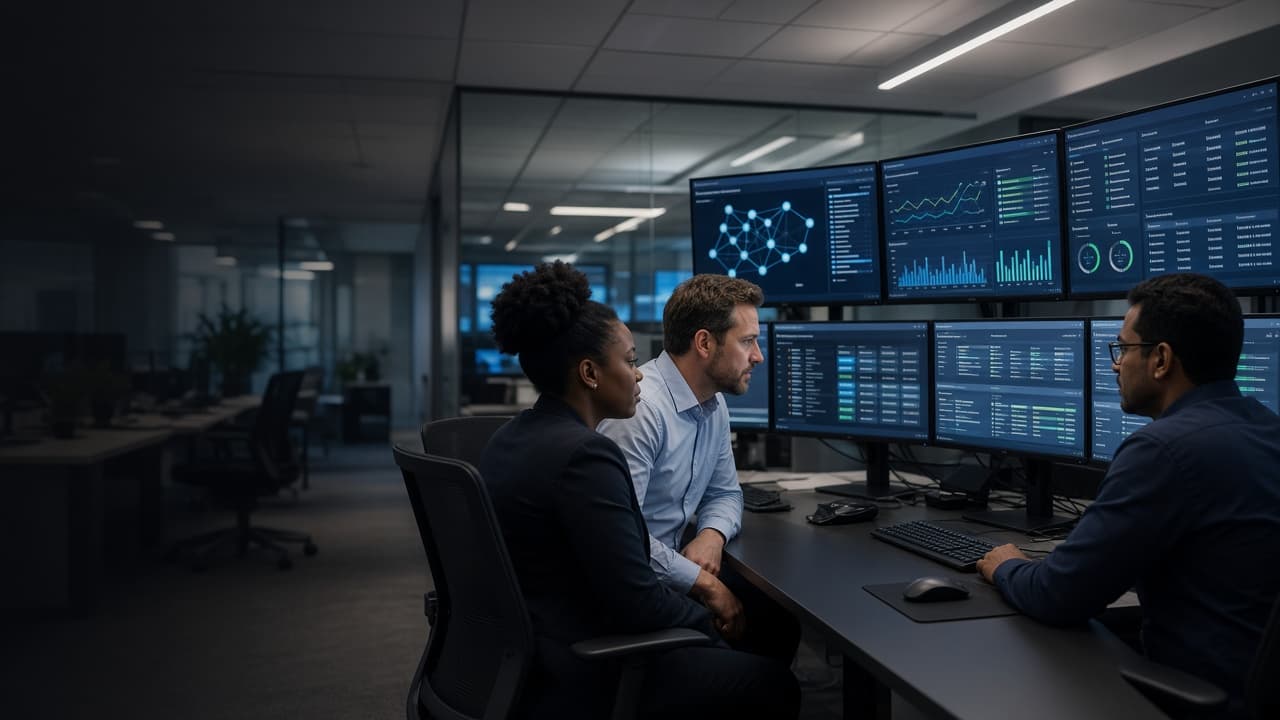 Managed IT services team supporting business systems
