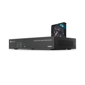 VIGI 4-channel PoE+ network video recorder. (VIGI NVR1004H-4P)
